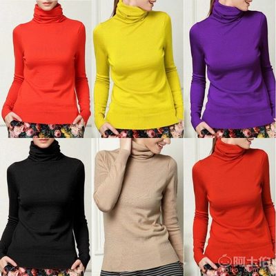 【自主品牌廠家雜庫(kù)存韓版高領(lǐng)女裝毛衣舒適休閑女式打底衫清倉(cāng)處理高彈毛衣高彈打底衫】東莞市虎門可依美服裝店 - 產(chǎn)品庫(kù)